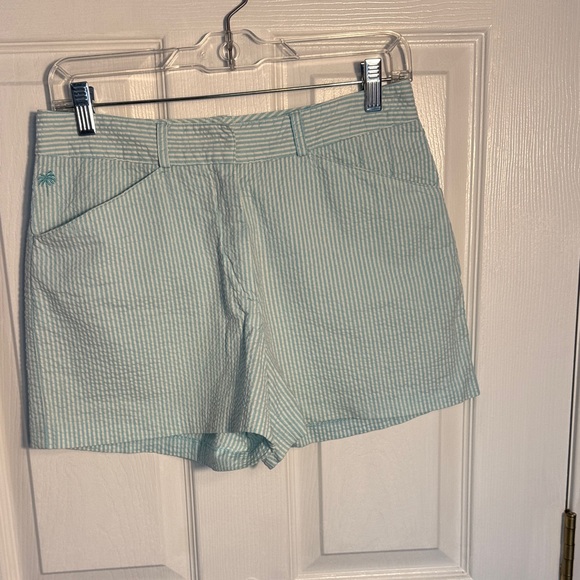 Lilly Pulitzer Pants - Lilly Pulitzer Women's Light aqua Striped Shorts
